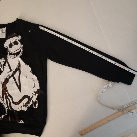 Disney Nightmare Before Christmas Black Light Up Sweatshirt Unisex Size Small S - Picture 13 of 16